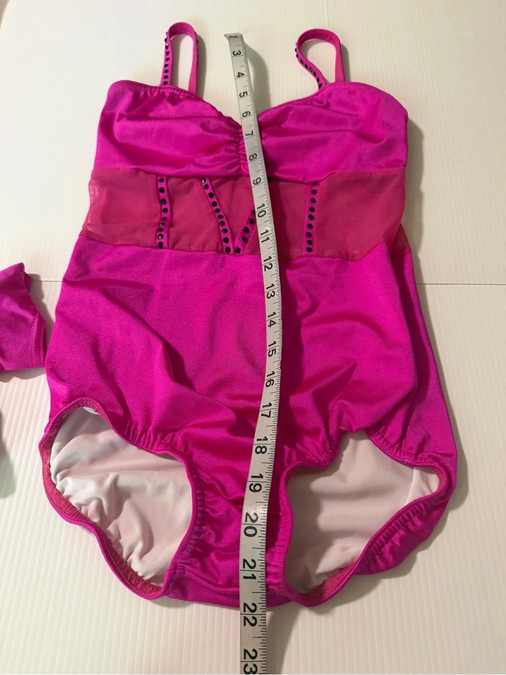 Kelle custom dance costume hot pink leotard mesh corset 5370 Camera Roll LC chil
